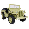 Autko Wojskowe Retro dla 3 dzieci Matcha + Napęd 4x4 + Schowki + EVA + Wolny Start + MP3 LED