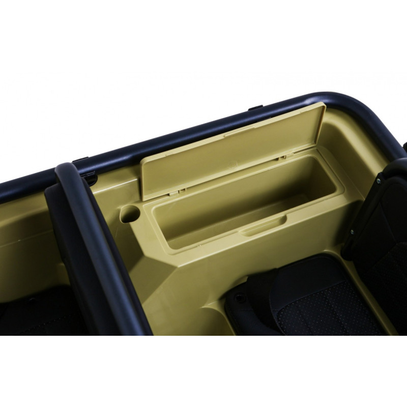 Autko Wojskowe Retro dla 3 dzieci Matcha + Napęd 4x4 + Schowki + EVA + Wolny Start + MP3 LED
