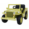 Autko Wojskowe Retro dla dzieci Beżowy + Napęd 4x4 + Pilot + 2 Bagażniki + Wolny Start + MP3 LED Autko Wojskowe Retro dla dzieci Beżowy + Napęd 4x4 + Pilot + 2 Bagażniki + Wolny Start + MP3 LED