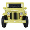Autko Wojskowe Retro dla dzieci Beżowy + Napęd 4x4 + Pilot + 2 Bagażniki + Wolny Start + MP3 LED Autko Wojskowe Retro dla dzieci Beżowy + Napęd 4x4 + Pilot + 2 Bagażniki + Wolny Start + MP3 LED
