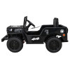 Autko Wojskowe Retro dla dzieci Czarny + Napęd 4x4 + Pilot + 2 Bagażniki + Wolny Start + MP3 LED