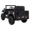 Autko Wojskowe Retro dla dzieci Czarny + Napęd 4x4 + Pilot + 2 Bagażniki + Wolny Start + MP3 LED