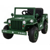 Autko Wojskowe Retro dla dzieci Zielony + Napęd 4x4 + Pilot + 2 Bagażniki + Wolny Start + MP3 LED Autko Wojskowe Retro dla dzieci Zielony + Napęd 4x4 + Pilot + 2 Bagażniki + Wolny Start + MP3 LED