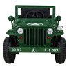 Autko Wojskowe Retro dla dzieci Zielony + Napęd 4x4 + Pilot + 2 Bagażniki + Wolny Start + MP3 LED Autko Wojskowe Retro dla dzieci Zielony + Napęd 4x4 + Pilot + 2 Bagażniki + Wolny Start + MP3 LED