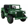 Autko Wojskowe Retro dla dzieci Zielony + Napęd 4x4 + Pilot + 2 Bagażniki + Wolny Start + MP3 LED Autko Wojskowe Retro dla dzieci Zielony + Napęd 4x4 + Pilot + 2 Bagażniki + Wolny Start + MP3 LED