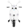 Skuter Vespa elektryczny dla dzieci Biały + Kółka pomocnicze + Audio + Ekoskóra + EVA + Wolny Start Skuter Vespa elektryczny dla dzieci Biały + Kółka pomocnicze + Audio + Ekoskóra + EVA + Wolny Start