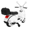Skuter Vespa elektryczny dla dzieci Biały + Kółka pomocnicze + Audio + Ekoskóra + EVA + Wolny Start Skuter Vespa elektryczny dla dzieci Biały + Kółka pomocnicze + Audio + Ekoskóra + EVA + Wolny Start