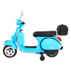 Skuter Vespa elektryczny dla dzieci Niebieski + Kółka pomocnicze + Audio + Ekoskóra + EVA + Wolny Start Skuter Vespa elektryczny dla dzieci Niebieski + Kółka pomocnicze + Audio + Ekoskóra + EVA + Wolny Start
