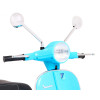 Skuter Vespa elektryczny dla dzieci Niebieski + Kółka pomocnicze + Audio + Ekoskóra + EVA + Wolny Start Skuter Vespa elektryczny dla dzieci Niebieski + Kółka pomocnicze + Audio + Ekoskóra + EVA + Wolny Start