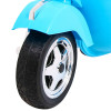 Skuter Vespa elektryczny dla dzieci Niebieski + Kółka pomocnicze + Audio + Ekoskóra + EVA + Wolny Start Skuter Vespa elektryczny dla dzieci Niebieski + Kółka pomocnicze + Audio + Ekoskóra + EVA + Wolny Start