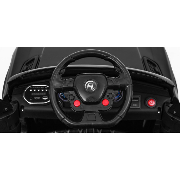 Autko Start Run na akumulator Czarny + Pilot + Funkcje bezpieczeństwa + MP3 LED