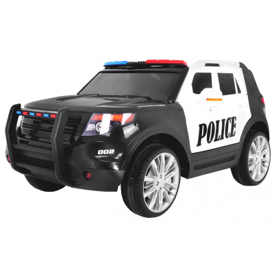 Auto SUV Police na akumulator dla dzieci + Syreny + Światła + Megafon + Pilot + Wolny Start + EVA + Naklejki