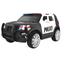 Auto SUV Police na akumulator dla dzieci + Syreny + Światła + Megafon + Pilot + Wolny Start + EVA + Naklejki