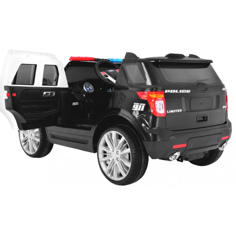 Auto SUV Police na akumulator dla dzieci + Syreny + Światła + Megafon + Pilot + Wolny Start + EVA + Naklejki