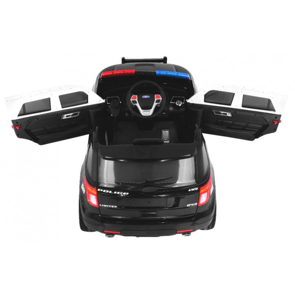 Auto SUV Police na akumulator dla dzieci + Syreny + Światła + Megafon + Pilot + Wolny Start + EVA + Naklejki