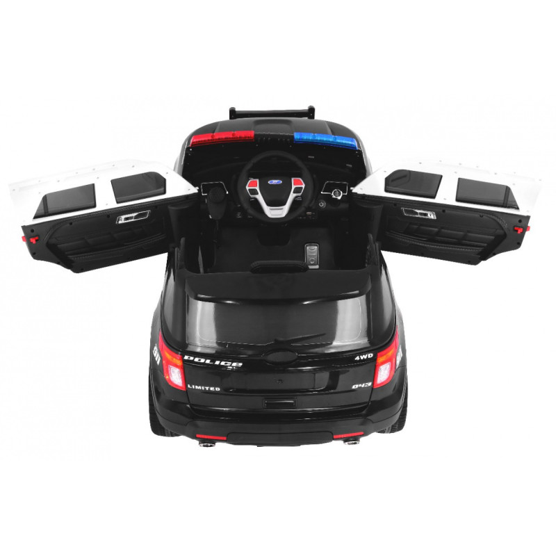 Auto SUV Police na akumulator dla dzieci + Syreny + Światła + Megafon + Pilot + Wolny Start + EVA + Naklejki