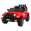 Auto Terenowe Full Time 4WD dla dzieci Czerwony + Napęd 4x4 + Pilot + Audio LED + Schowek