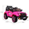 Auto Terenowe Full Time 4WD dla dzieci Różowy + Napęd 4x4 + Pilot + Audio LED + Schowek