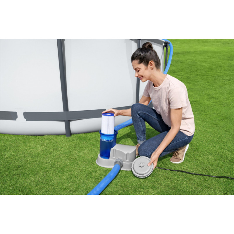 Filtrująca Pompa basenowa FlowClear BESTWAY 5678l/h + Wymienny filtr III