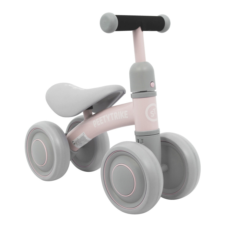 Pierwszy Rowerek biegowy PettyTrike dla dzieci Różowy 4-kołowy Jeździk SporTrike