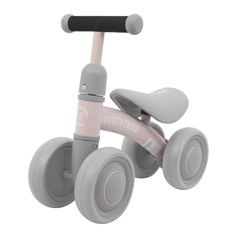 Pierwszy Rowerek biegowy PettyTrike dla dzieci Różowy 4-kołowy Jeździk SporTrike