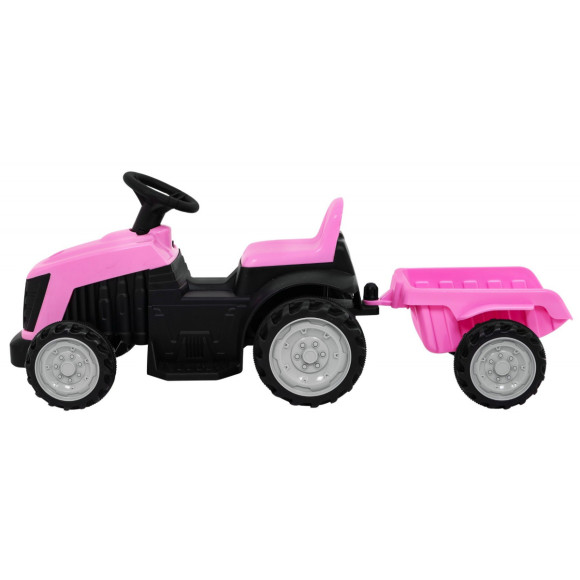 Traktor z Przyczepą Różowy Traktor z Przyczepą Różowy