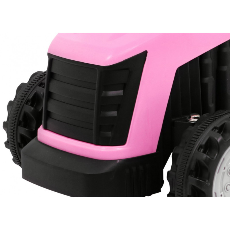 Traktor z Przyczepą Różowy