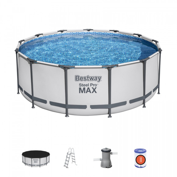 Basen Stelażowy Steel Pro MAX 396x122 13FT BESTWAY 5w1 + Akcesoria Basen Stelażowy Steel Pro MAX 396x122 13FT BESTWAY 5w1 + Akcesoria