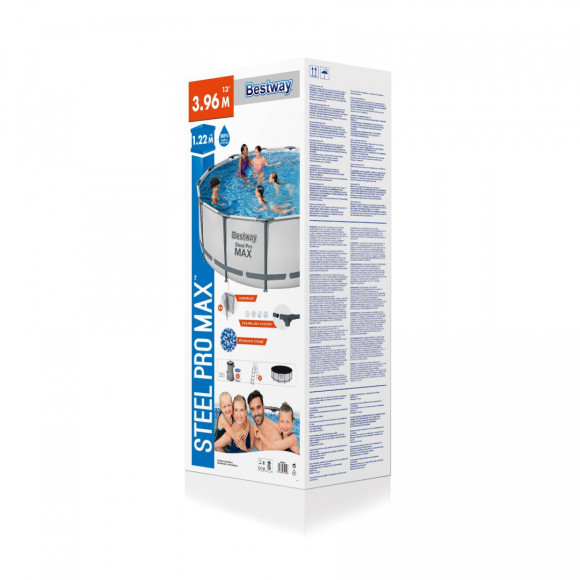 Basen Stelażowy Steel Pro MAX 396x122 13FT BESTWAY 5w1 + Akcesoria Basen Stelażowy Steel Pro MAX 396x122 13FT BESTWAY 5w1 + Akcesoria
