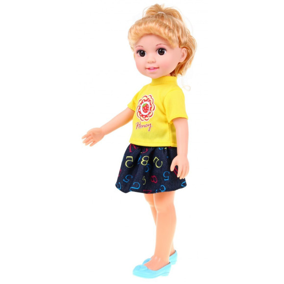 Duża Lalka do stylizacji dla dzieci 3+ blondynka + 2 Stroje + Grzebyk + Lusterko Duża Lalka do stylizacji dla dzieci 3+ blondynka + 2 Stroje + Grzebyk + Lusterko