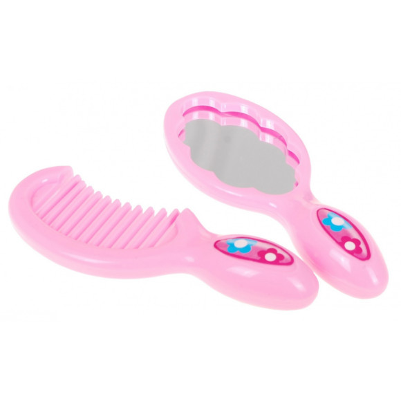 Duża Lalka do stylizacji dla dzieci 3+ blondynka + 2 Stroje + Grzebyk + Lusterko Duża Lalka do stylizacji dla dzieci 3+ blondynka + 2 Stroje + Grzebyk + Lusterko