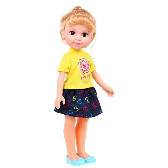 Duża Lalka do stylizacji dla dzieci 3+ blondynka + 2 Stroje + Grzebyk + Lusterko Duża Lalka do stylizacji dla dzieci 3+ blondynka + 2 Stroje + Grzebyk + Lusterko