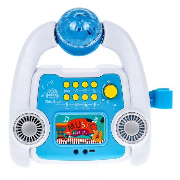 Wielofunkcyjny zestaw Karaoke dla dzieci 5+ Mikrofon + Statyw + Wzmacniacz Dźwięki Światła Wielofunkcyjny zestaw Karaoke dla dzieci 5+ Mikrofon + Statyw + Wzmacniacz Dźwięki Światła