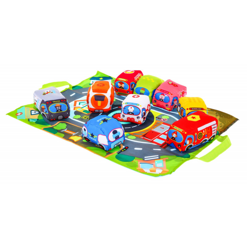 Zestaw Miekkich Autek + Mata