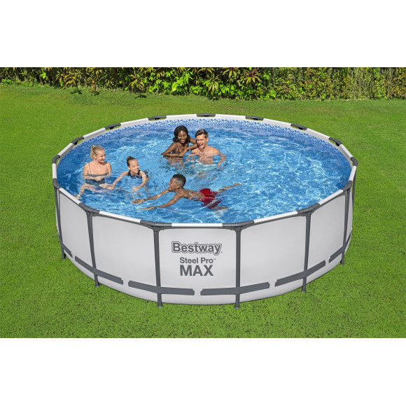 Basen stelażowy Steel Pro MAX 457x122 15FT BESTWAY 5w1 + Akcesoria Basen stelażowy Steel Pro MAX 457x122 15FT BESTWAY 5w1 + Akcesoria