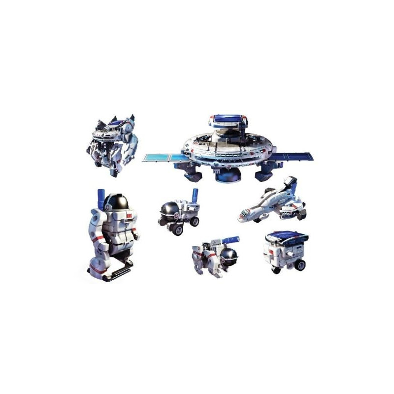 Zestaw Solarny 7w1 dla dzieci 10+ Kosmiczne modele + Panel słoneczny + Mikroakumulator