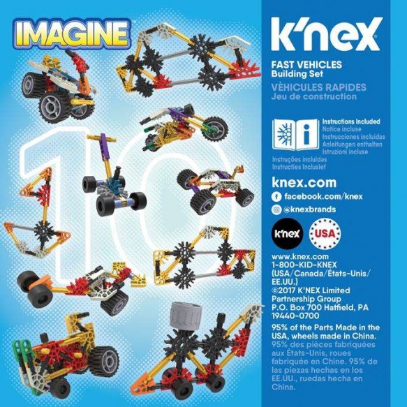 K'nex Imagine szybkie pojazdy