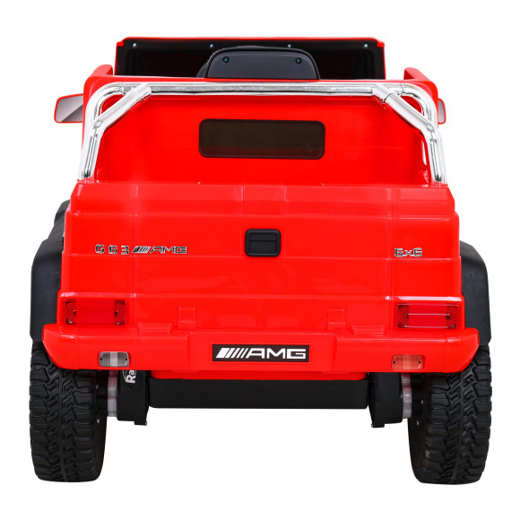 Mercedes G63 AMG Autko na akumulator Czerwony + Pilot + 6 kół EVA + Wolny Start + MP3 LED