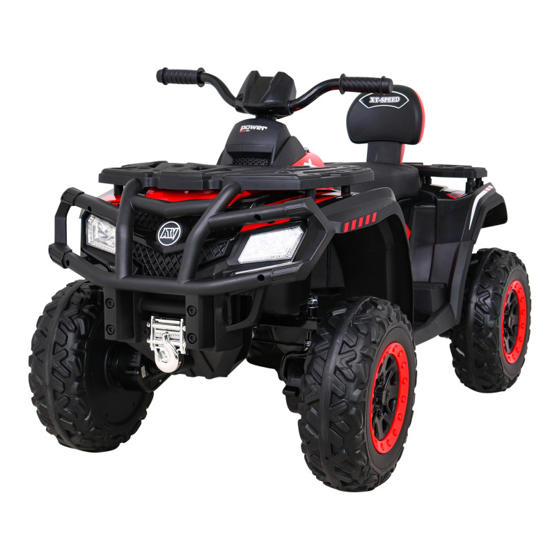 Quad XT-Speed dla dzieci Czerwony + Napęd 4x4 + EVA + Wolny Start + Radio MP3 + LED