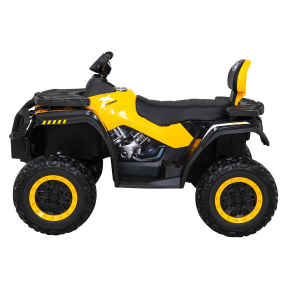Quad XT-Speed dla dzieci Żółty + Napęd 4x4 + EVA + Wolny Start + Radio MP3 + LED