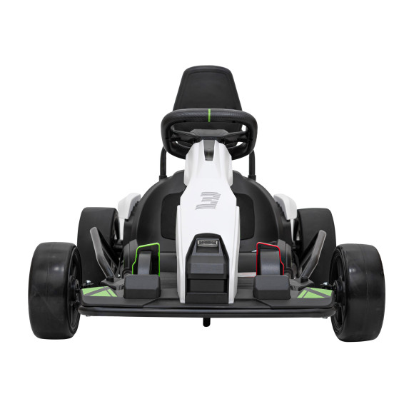 Gokart Fast 3 Drift na akumulator dla dzieci Biały + Funkcja driftu + Silniki 2x150W + Radio LED + Pasy