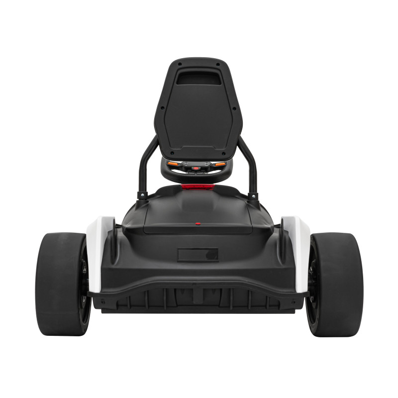 Gokart Fast 3 Drift na akumulator dla dzieci Biały + Funkcja driftu + Silniki 2x150W + Radio LED + Pasy