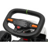 Gokart Fast 3 Drift na akumulator dla dzieci Biały + Funkcja driftu + Silniki 2x150W + Radio LED + Pasy