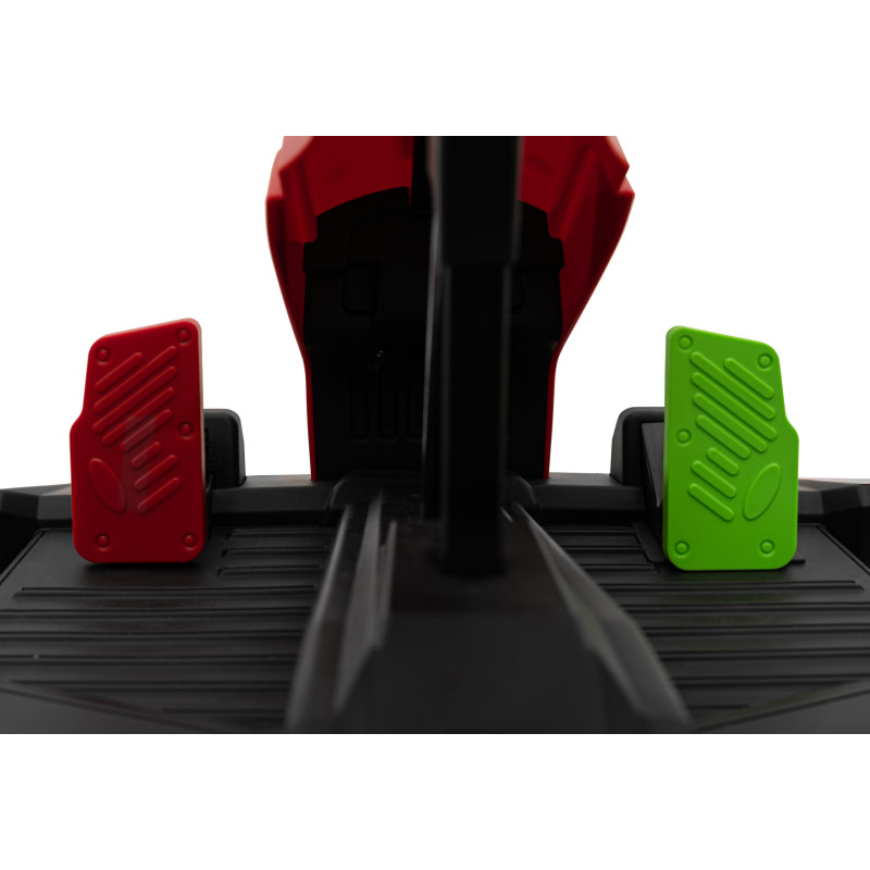 Gokart Fast 3 Drift na akumulator dla dzieci Czerwony + Funkcja driftu + Silniki 2x150W + Radio LED + Pasy