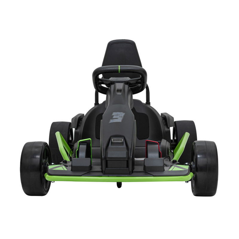 Gokart Fast 3 Drift na akumulator dla dzieci Czarny + Funkcja driftu + Silniki 2x150W + Radio LED + Pasy