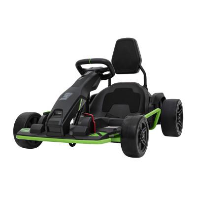 Gokart Fast 3 Drift na akumulator dla dzieci Czarny + Funkcja driftu + Silniki 2x150W + Radio LED + Pasy