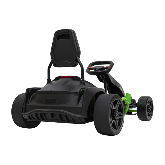 Gokart Fast 3 Drift na akumulator dla dzieci Czarny + Funkcja driftu + Silniki 2x150W + Radio LED + Pasy