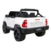 Toyota Hilux na akumulator dla dzieci Biały + Napęd 4x4 + Pilot + 2 bagażniki + Radio MP3 + LED