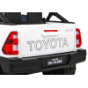 Toyota Hilux na akumulator dla dzieci Biały + Napęd 4x4 + Pilot + 2 bagażniki + Radio MP3 + LED