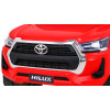 Toyota Hilux na akumulator dla dzieci Czerwony + Napęd 4x4 + Pilot + 2 bagażniki + Radio MP3 + LED